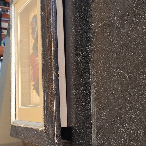 Framed Shadowbox African Mask - Picture 3 of 7